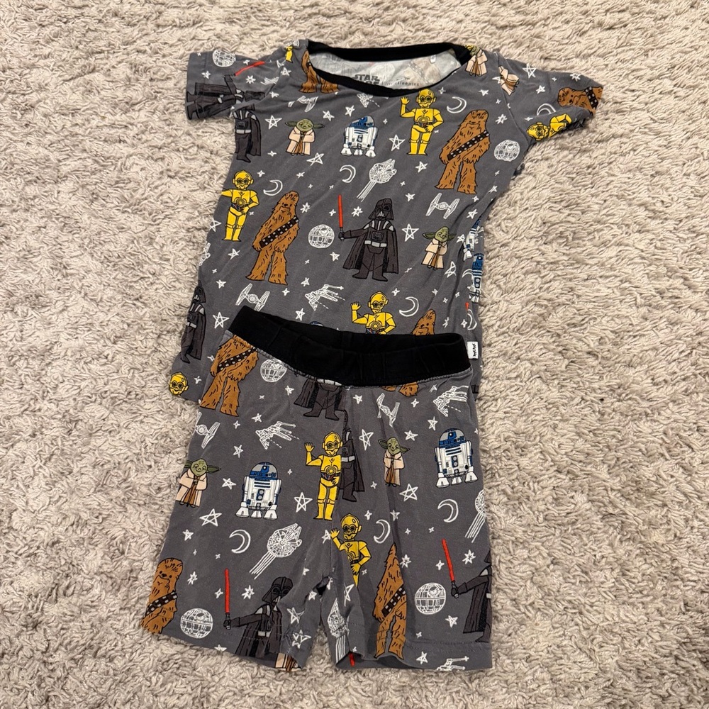 Little Sleepies Star Wars Kids Short Pajama Set - 18-24 Months